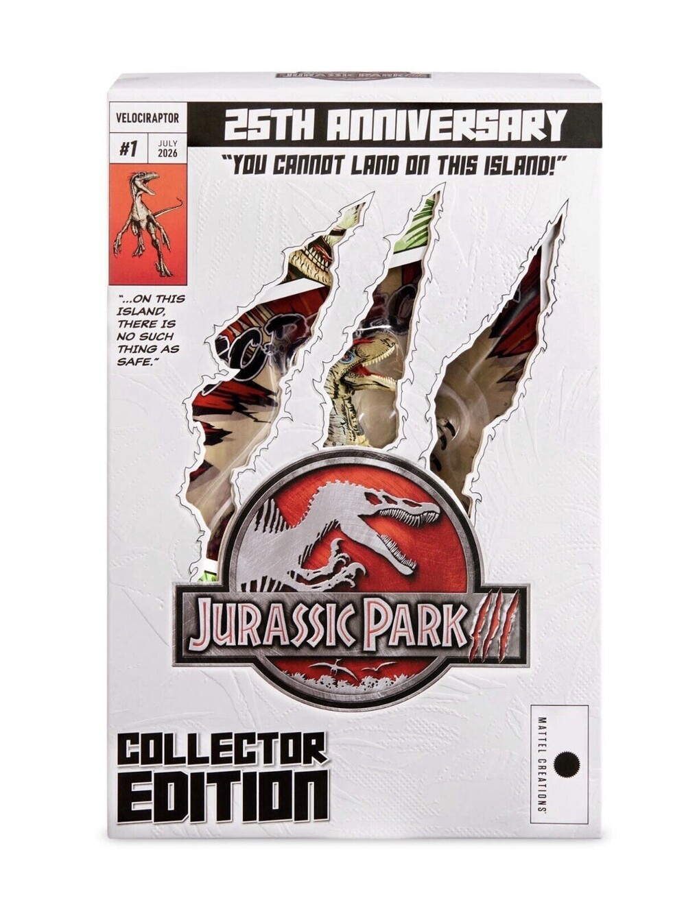SDCC 2026 Mattel Jurassic World Hammond Collection 25th Comic-Style Velociraptor